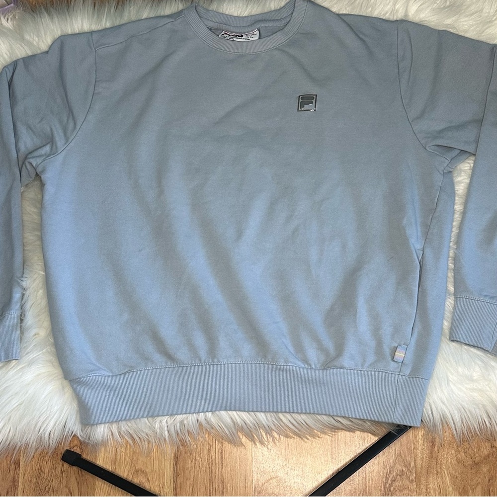 Fila Light Blue Pull Over Sweatshirt